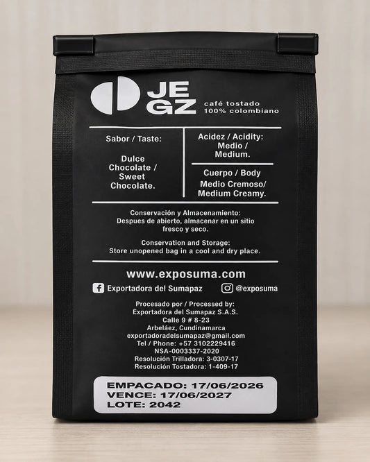 Cafe colombiano de especialidad - Jaime Gutierrez