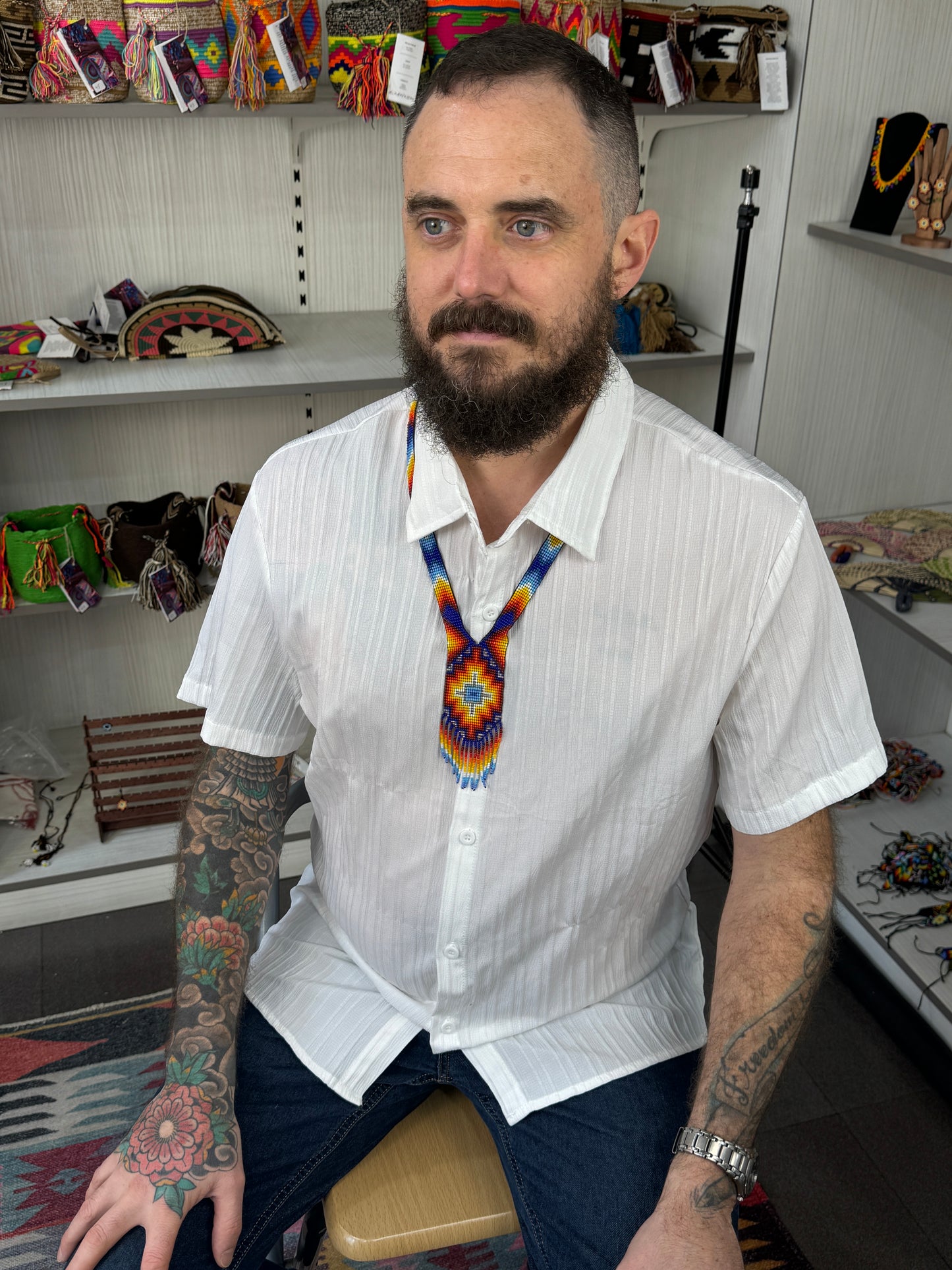 Collar Ceremonial Artesanal – Tamaño Medio